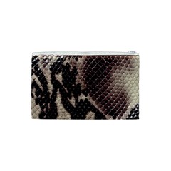 Snake Skin, Reptile Skin, Snake Skin Textures, Brown Snake Cosmetic Bag (XS) from ArtsNow.com Back