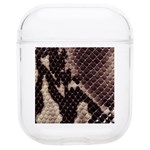 Snake Skin, Reptile Skin, Snake Skin Textures, Brown Snake Soft TPU AirPods 1/2 Case