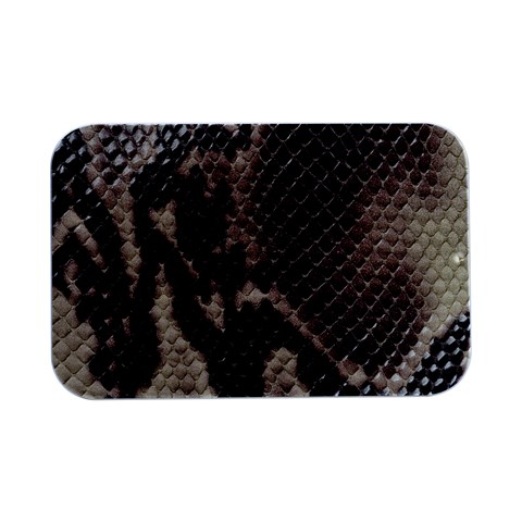 Snake Skin, Reptile Skin, Snake Skin Textures, Brown Snake Open Lid Metal Box (Silver)   from ArtsNow.com Front