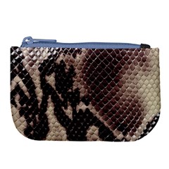 Snake Skin, Reptile Skin, Snake Skin Textures, Brown Snake Large Coin Purse from ArtsNow.com Front