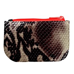 Snake Skin, Reptile Skin, Snake Skin Textures, Brown Snake Large Coin Purse from ArtsNow.com Back