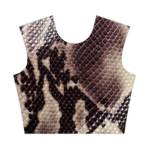 Snake Skin, Reptile Skin, Snake Skin Textures, Brown Snake Cotton Crop Top from ArtsNow.com Front