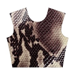 Snake Skin, Reptile Skin, Snake Skin Textures, Brown Snake Cotton Crop Top from ArtsNow.com Front