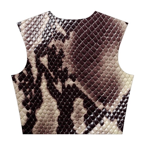 Snake Skin, Reptile Skin, Snake Skin Textures, Brown Snake Cotton Crop Top from ArtsNow.com Back