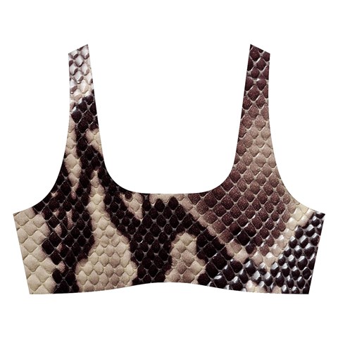 Snake Skin, Reptile Skin, Snake Skin Textures, Brown Snake Cross Back Hipster Bikini Set from ArtsNow.com Front