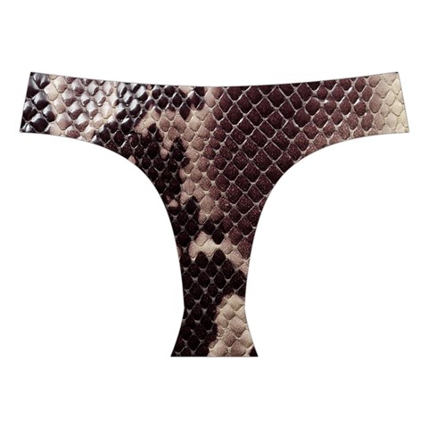 Snake Skin, Reptile Skin, Snake Skin Textures, Brown Snake Cross Back Hipster Bikini Set from ArtsNow.com Front Under