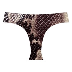 Snake Skin, Reptile Skin, Snake Skin Textures, Brown Snake Cross Back Hipster Bikini Set from ArtsNow.com Front Under