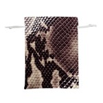 Snake Skin, Reptile Skin, Snake Skin Textures, Brown Snake Lightweight Drawstring Pouch (S)