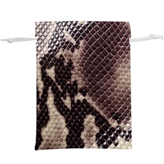 Snake Skin, Reptile Skin, Snake Skin Textures, Brown Snake Lightweight Drawstring Pouch (XL) from ArtsNow.com Front