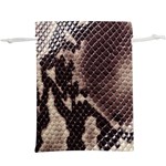 Snake Skin, Reptile Skin, Snake Skin Textures, Brown Snake Lightweight Drawstring Pouch (XL)