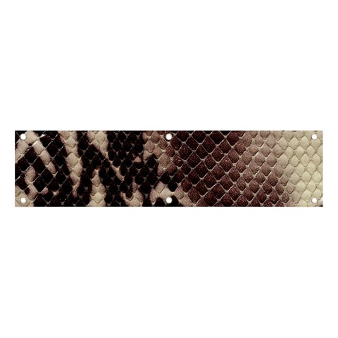 Snake Skin, Reptile Skin, Snake Skin Textures, Brown Snake Banner and Sign 4  x 1  from ArtsNow.com Front