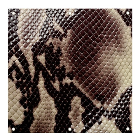 Snake Skin, Reptile Skin, Snake Skin Textures, Brown Snake Banner and Sign 4  x 4  from ArtsNow.com Front