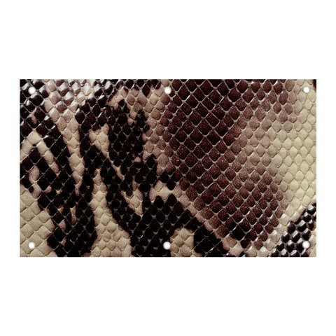 Snake Skin, Reptile Skin, Snake Skin Textures, Brown Snake Banner and Sign 5  x 3  from ArtsNow.com Front