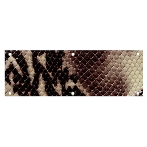 Snake Skin, Reptile Skin, Snake Skin Textures, Brown Snake Banner and Sign 6  x 2  from ArtsNow.com Front