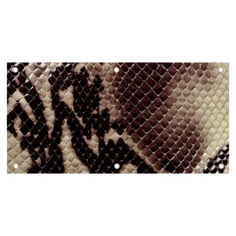 Snake Skin, Reptile Skin, Snake Skin Textures, Brown Snake Banner and Sign 6  x 3  from ArtsNow.com Front