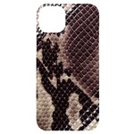 Snake Skin, Reptile Skin, Snake Skin Textures, Brown Snake iPhone 14 Plus Black UV Print Case