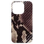 Snake Skin, Reptile Skin, Snake Skin Textures, Brown Snake iPhone 14 Pro Black UV Print Case