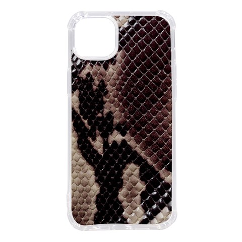 Snake Skin, Reptile Skin, Snake Skin Textures, Brown Snake iPhone 14 Plus TPU UV Print Case from ArtsNow.com Front