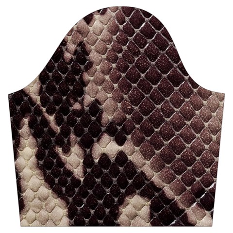 Snake Skin, Reptile Skin, Snake Skin Textures, Brown Snake Trumpet Sleeve Cropped Top from ArtsNow.com Sleeve Right