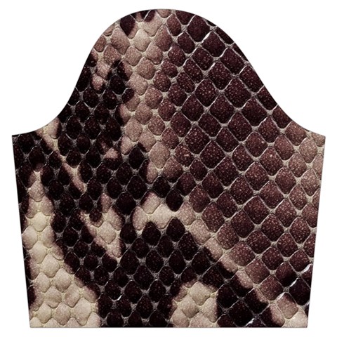 Snake Skin, Reptile Skin, Snake Skin Textures, Brown Snake Trumpet Sleeve Cropped Top from ArtsNow.com Sleeve Left