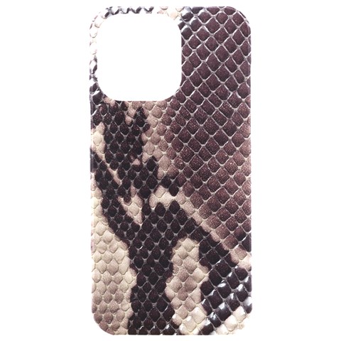 Snake Skin, Reptile Skin, Snake Skin Textures, Brown Snake iPhone 15 Pro Max Black UV Print PC Hardshell Case from ArtsNow.com Front