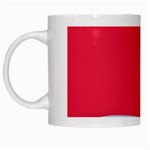 White Red Ripples White Mug