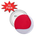 White Red Ripples 1.75  Buttons (10 pack)