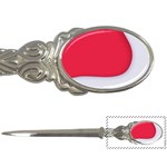 White Red Ripples Letter Opener