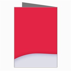 White Red Ripples Greeting Card from ArtsNow.com Right