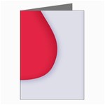 White Red Ripples Greeting Cards (Pkg of 8)