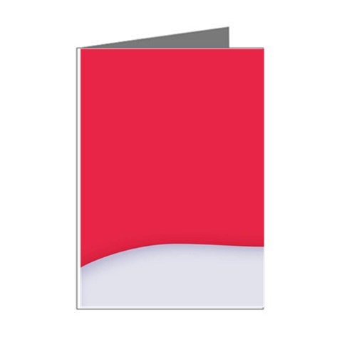 White Red Ripples Mini Greeting Cards (Pkg of 8) from ArtsNow.com Right