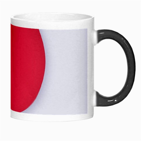 White Red Ripples Morph Mug from ArtsNow.com Right