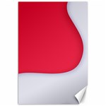 White Red Ripples Canvas 20  x 30 