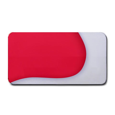 White Red Ripples Medium Bar Mat from ArtsNow.com 16 x8.5  Bar Mat