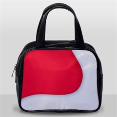 White Red Ripples Classic Handbag (Two Sides) from ArtsNow.com Back