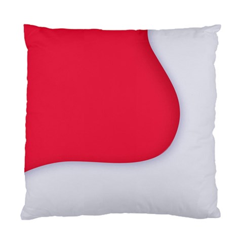 White Red Ripples Standard Cushion Case (One Side) from ArtsNow.com Front