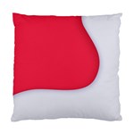 White Red Ripples Standard Cushion Case (One Side)