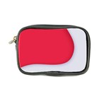 White Red Ripples Coin Purse