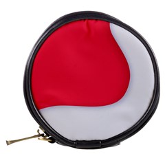 White Red Ripples Mini Makeup Bag from ArtsNow.com Back