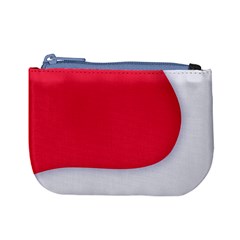 White Red Ripples Mini Coin Purse from ArtsNow.com Front