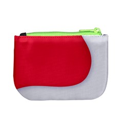 White Red Ripples Mini Coin Purse from ArtsNow.com Back