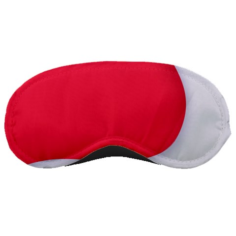 White Red Ripples Sleep Mask from ArtsNow.com Front