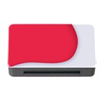 White Red Ripples Memory Card Reader with CF