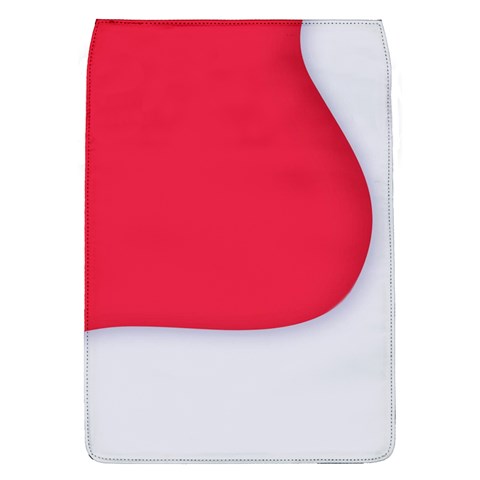 White Red Ripples Removable Flap Cover (L) from ArtsNow.com Front