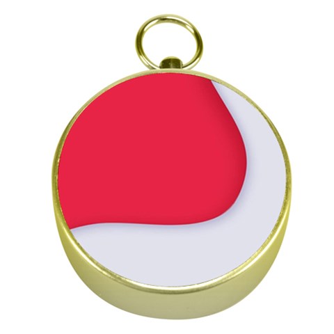 White Red Ripples Gold Compasses from ArtsNow.com Front