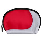 White Red Ripples Accessory Pouch (Large)