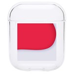 White Red Ripples Hard PC AirPods 1/2 Case