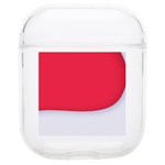 White Red Ripples Soft TPU AirPods 1/2 Case