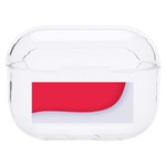 White Red Ripples Hard PC AirPods Pro Case