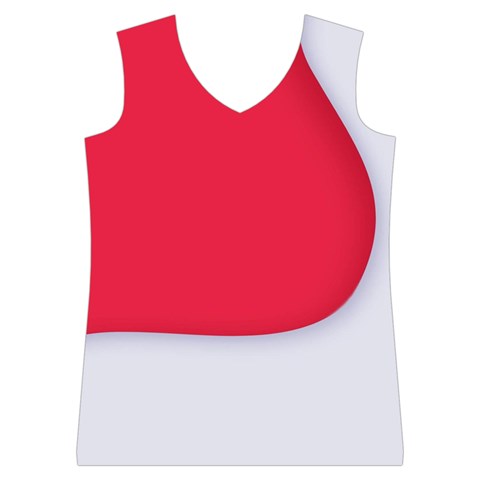 White Red Ripples Women s Basketball Tank Top from ArtsNow.com Front